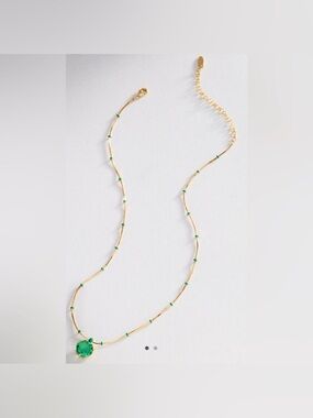 Anthropologie Floating Crystal Pendant Necklace NWT